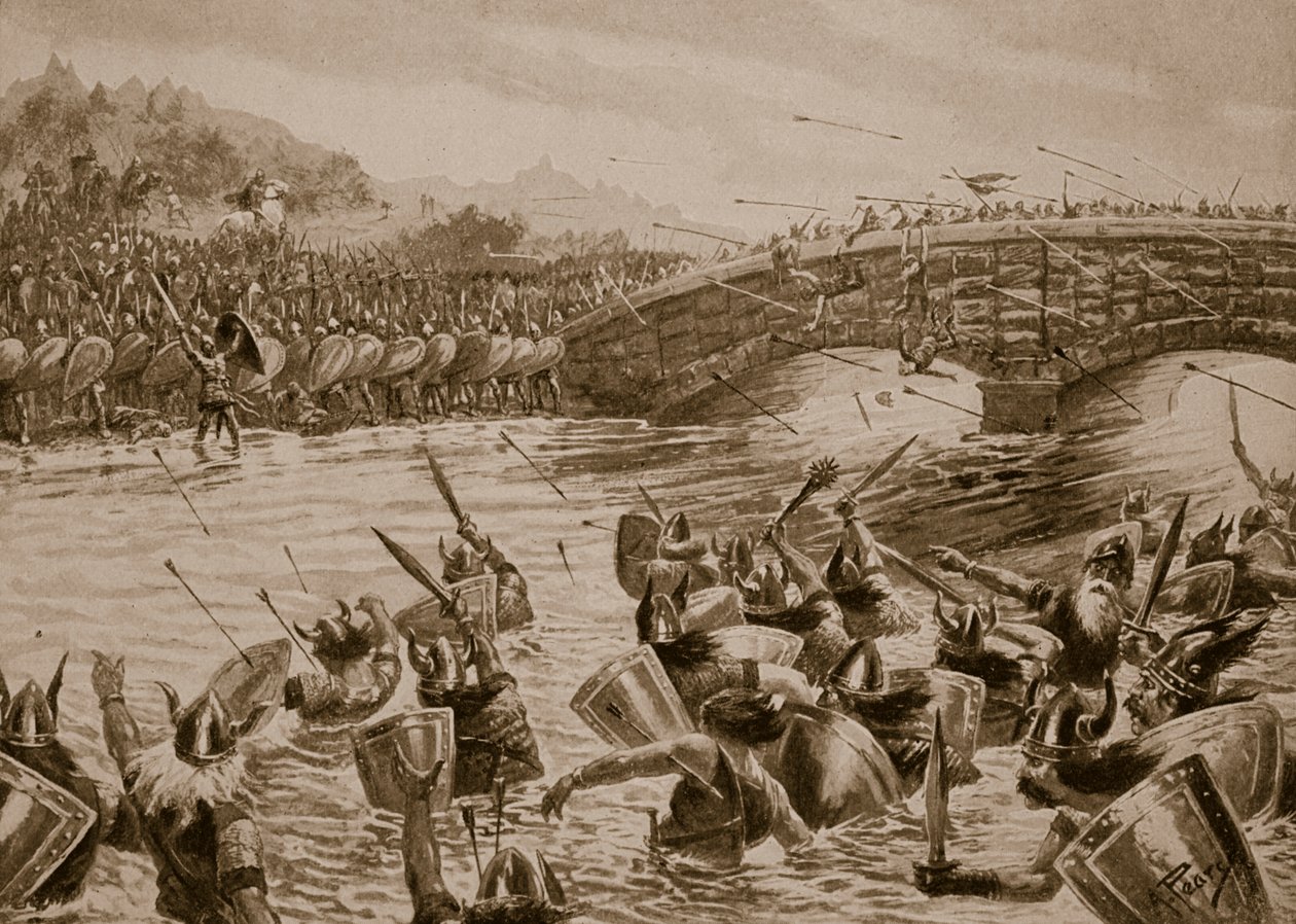 De Slag bij Maldon, 991, illustratie uit 