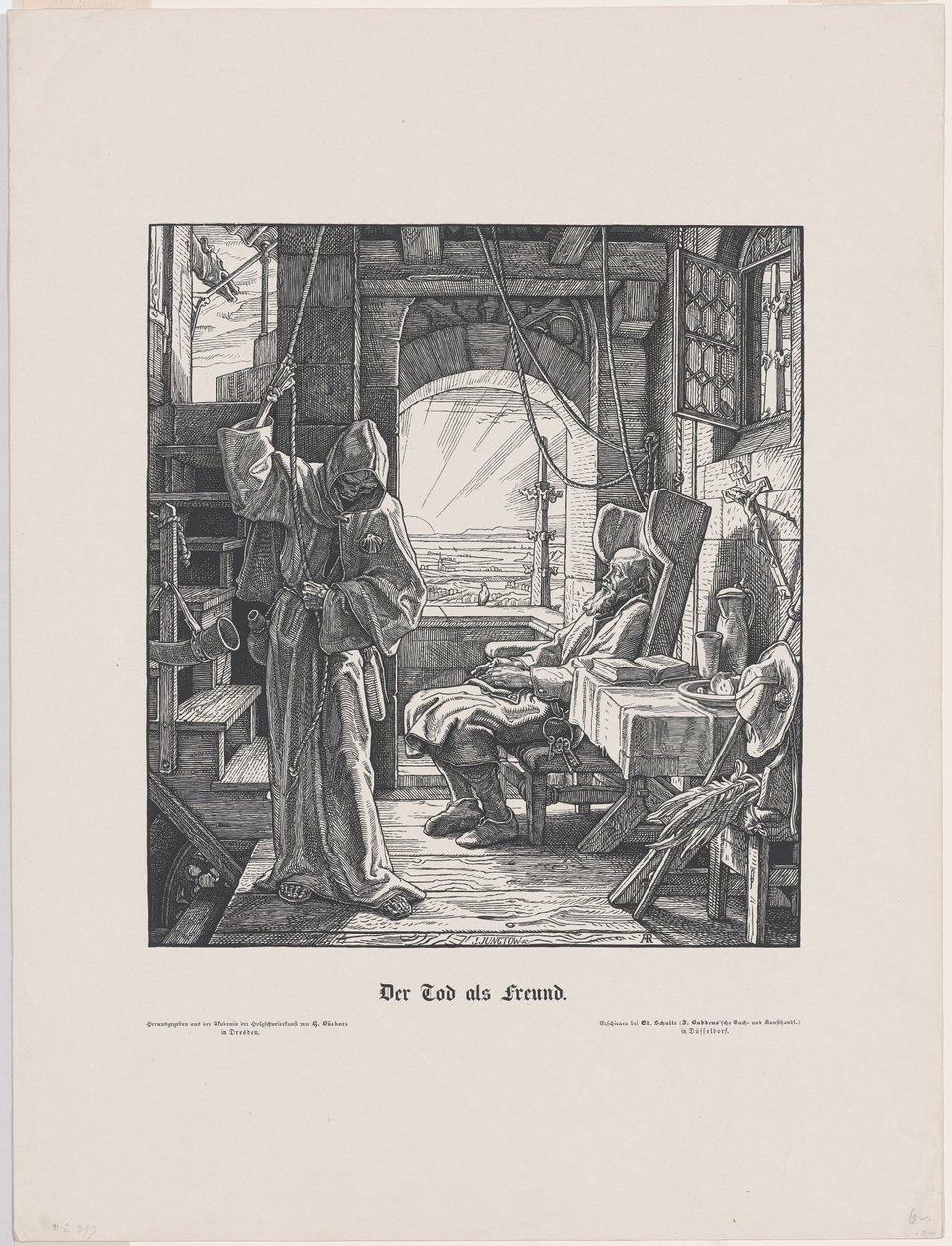 Der Tod als Freund door Alfred Rethel