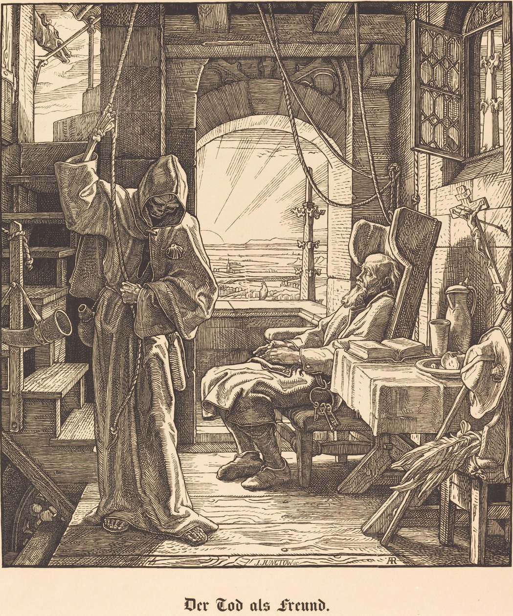 De dood als vriend door Alfred Rethel