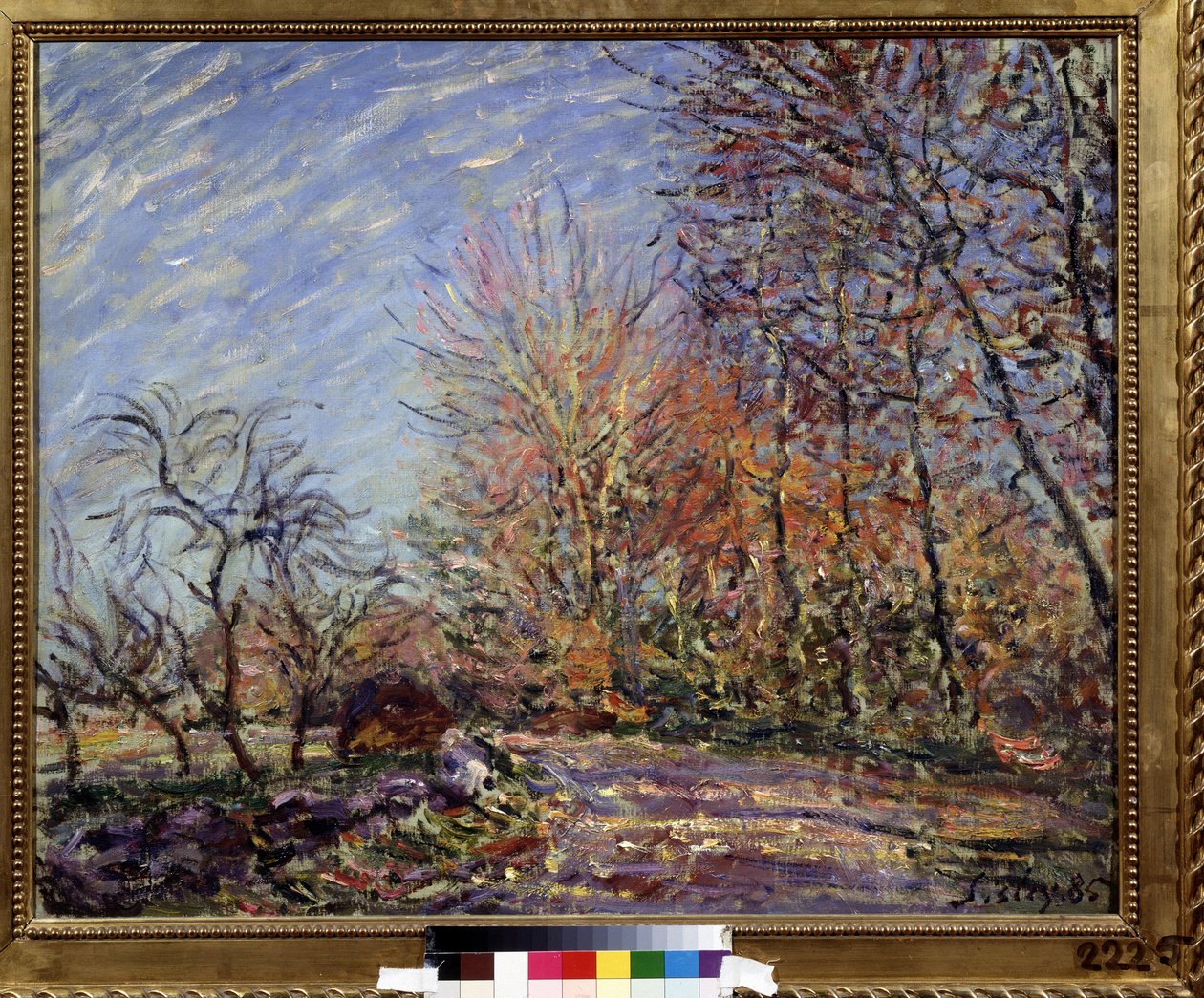 Aan de rand van het bos van Fontainebleau door Alfred Sisley
