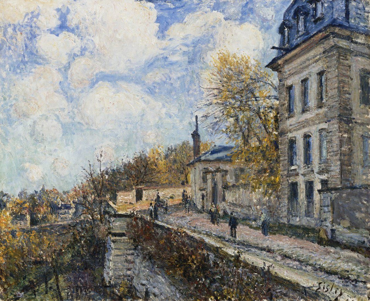 Fabriek in Sevres door Alfred Sisley