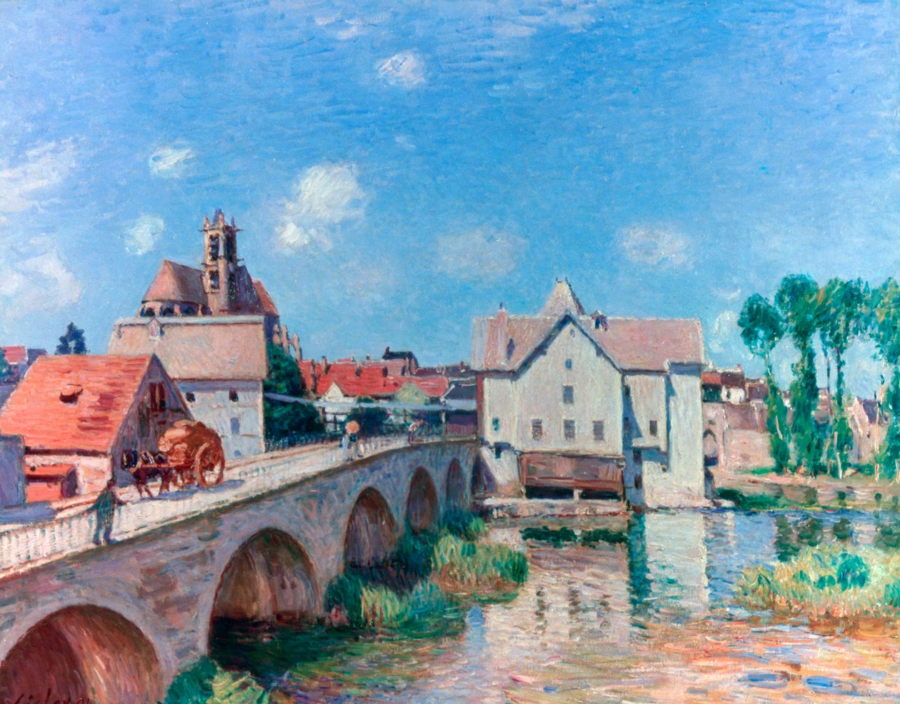 De Brug bij Moret, 1893 door Alfred Sisley