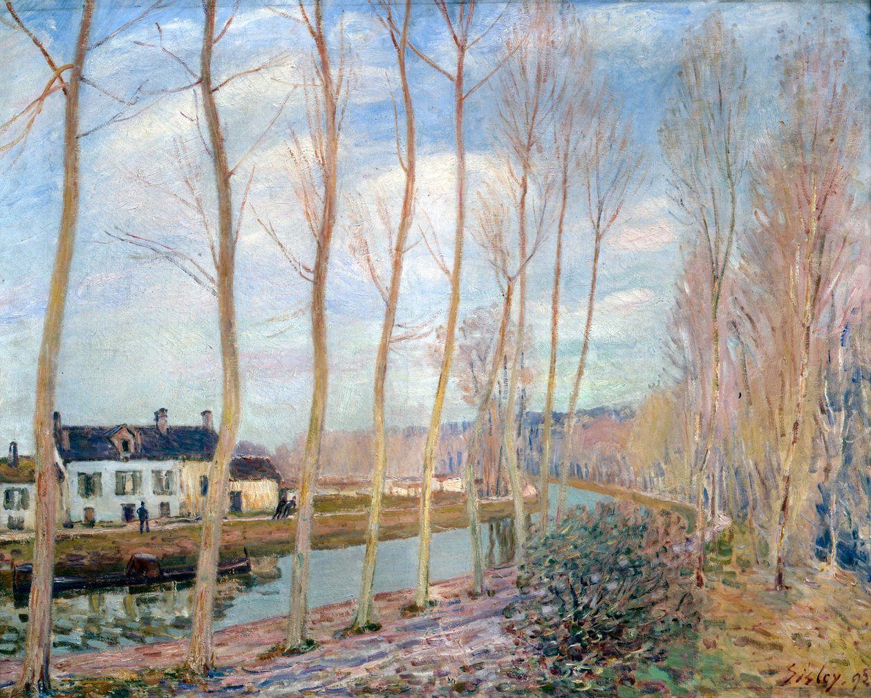 Het Loing-kanaal door Alfred Sisley