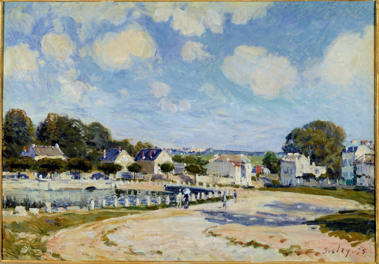 De Waterplaats in Marly-le-Roi door Alfred Sisley