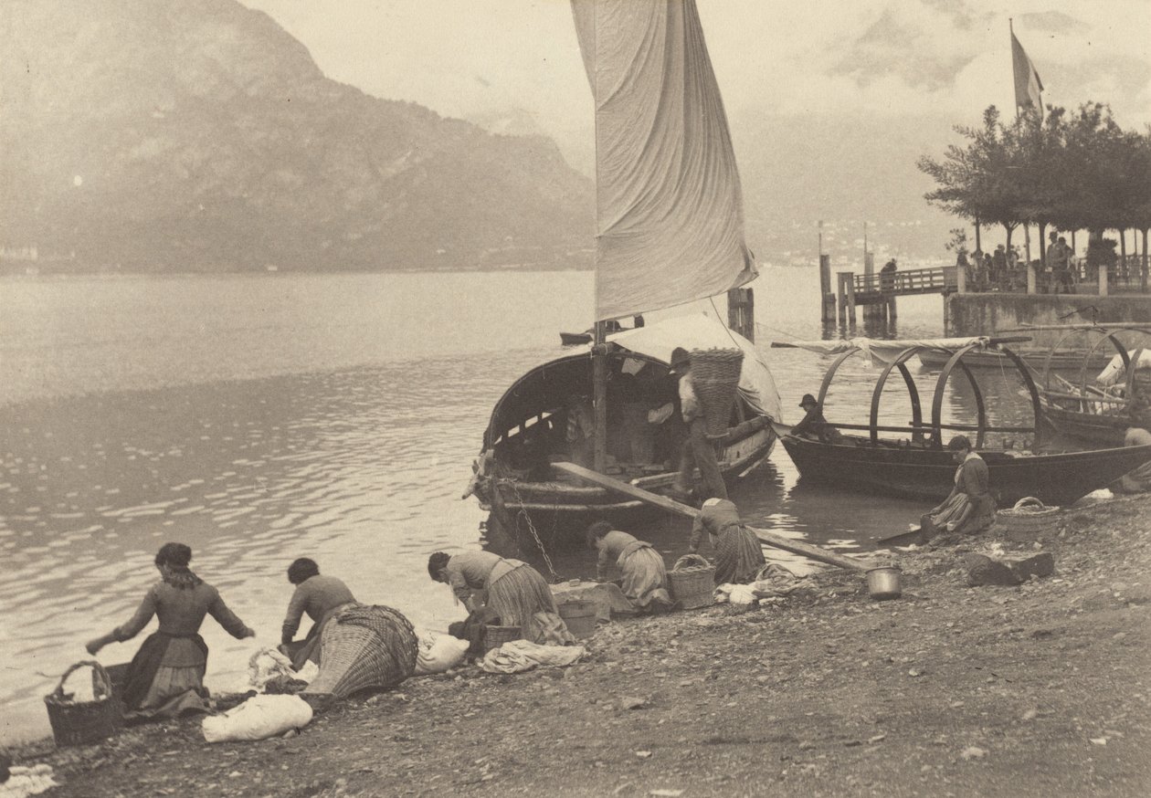 Aan het Comomeer door Alfred Stieglitz