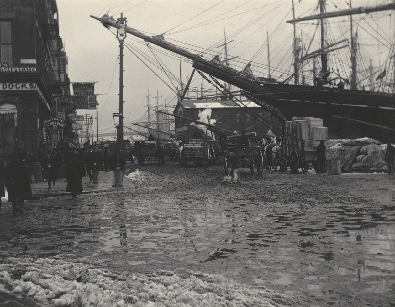 Coenties Slip door Alfred Stieglitz