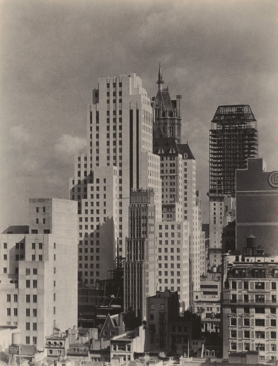 Vanuit mijn raam bij An American Place, Noord door Alfred Stieglitz