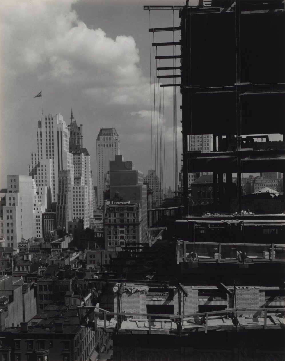 Vanuit mijn raam bij An American Place, Noord door Alfred Stieglitz