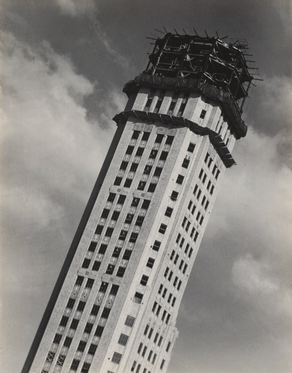 Vanuit mijn raam in het Shelton, Noord door Alfred Stieglitz