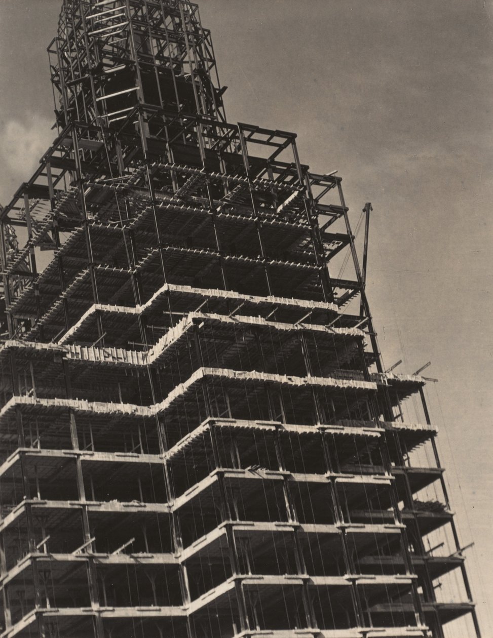 Vanuit mijn raam in het Shelton, Noord door Alfred Stieglitz
