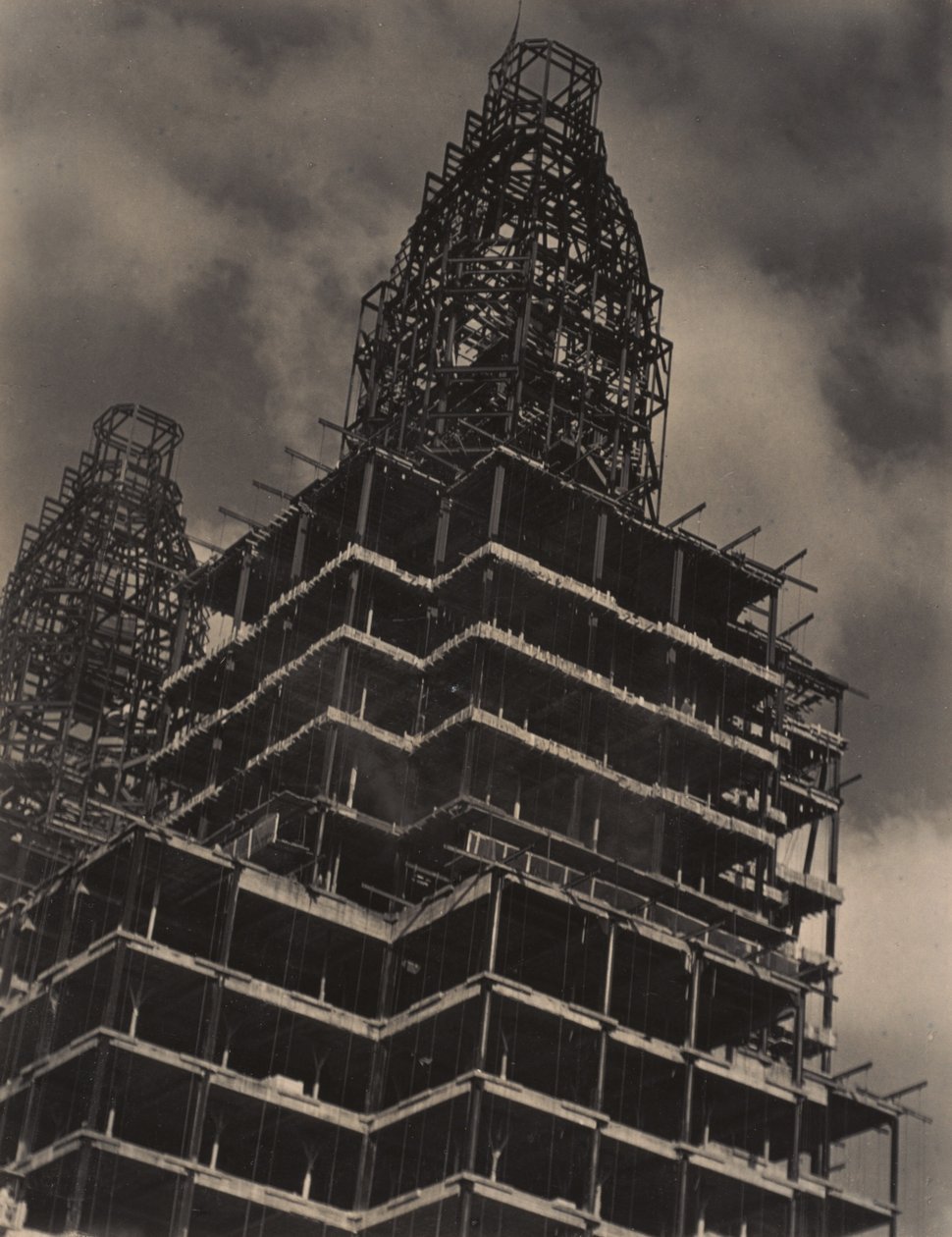 Vanuit mijn raam in het Shelton, Noord door Alfred Stieglitz