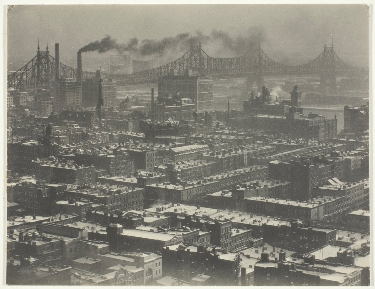 Vanuit kamer "3003" - The Shelton, New York, kijkend naar het noordoosten door Alfred Stieglitz