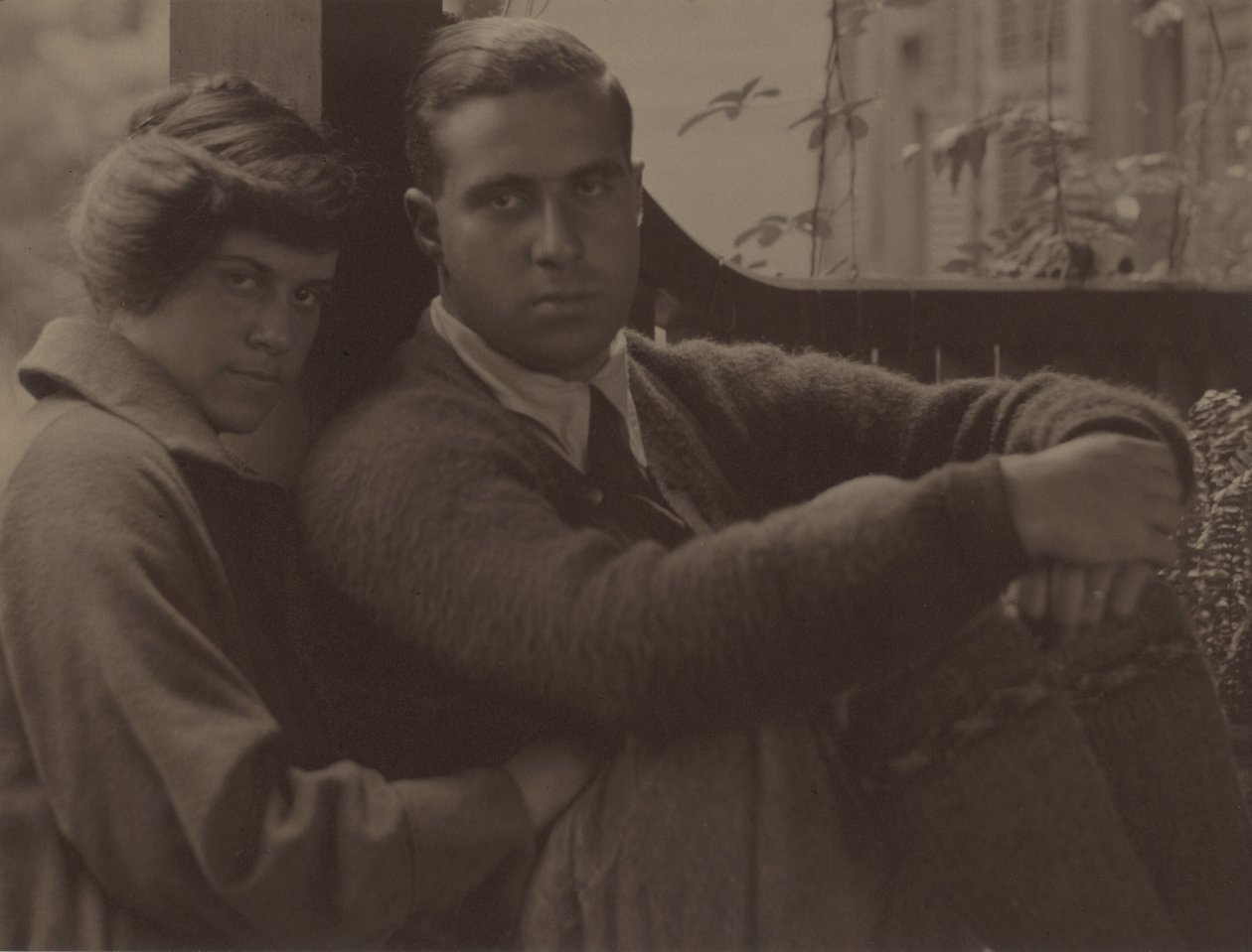 Kitty Stieglitz en Edward Stieglitz door Alfred Stieglitz