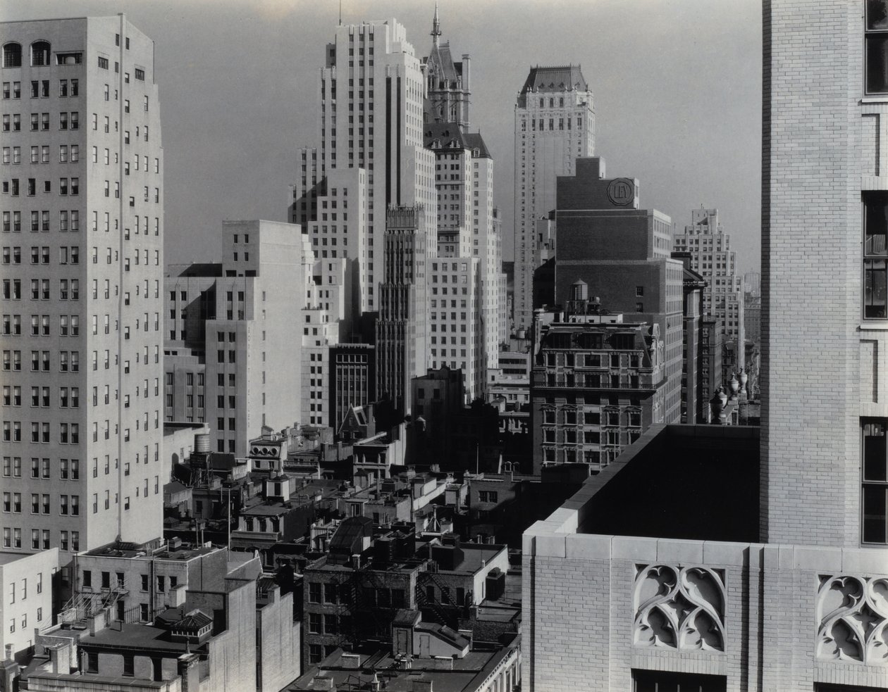 New York uit *An American Place* door Alfred Stieglitz