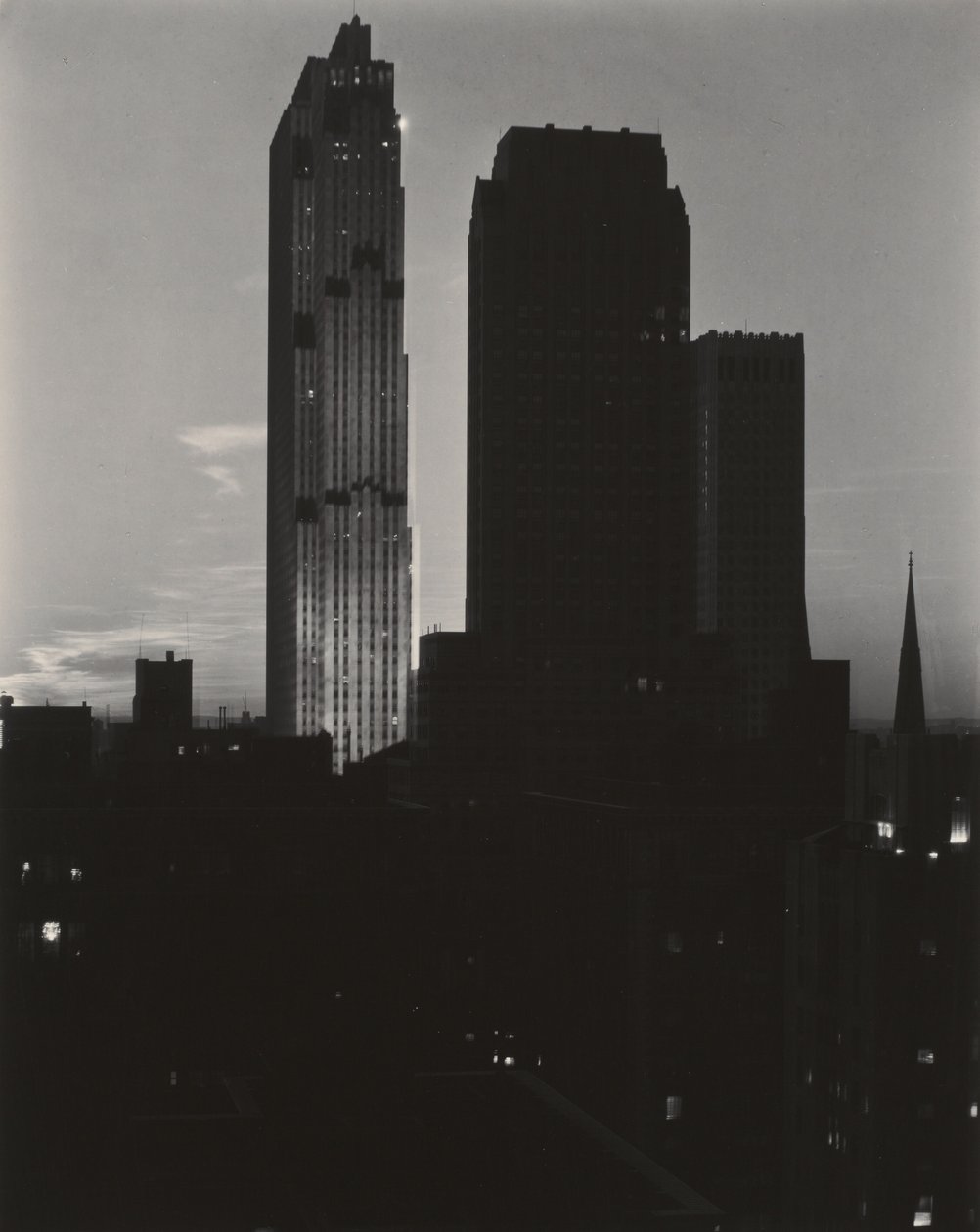 New York gezien vanaf de Shelton door Alfred Stieglitz