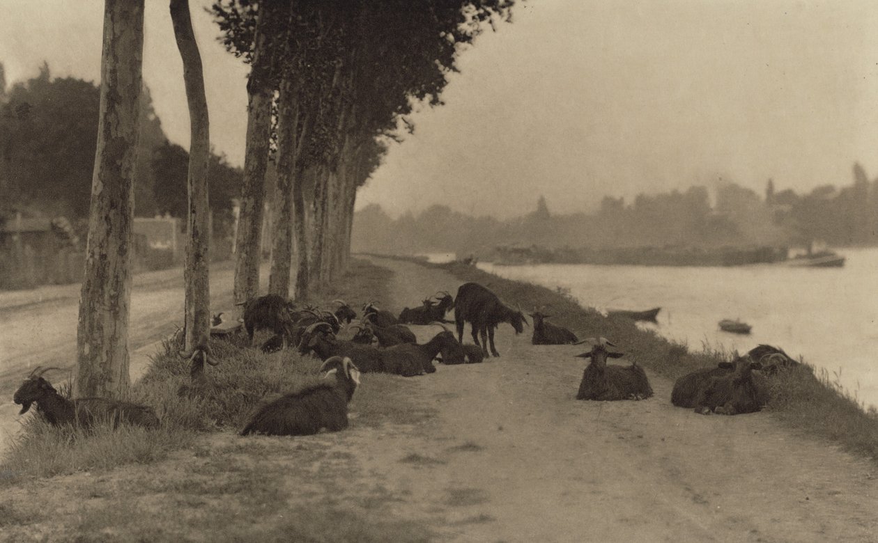 Aan de Seine – in de buurt van Parijs door Alfred Stieglitz