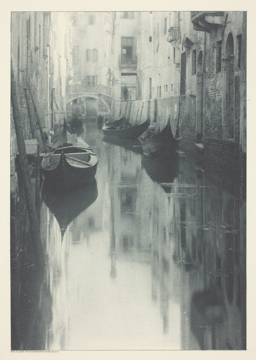 Reflectie-Venetië door Alfred Stieglitz