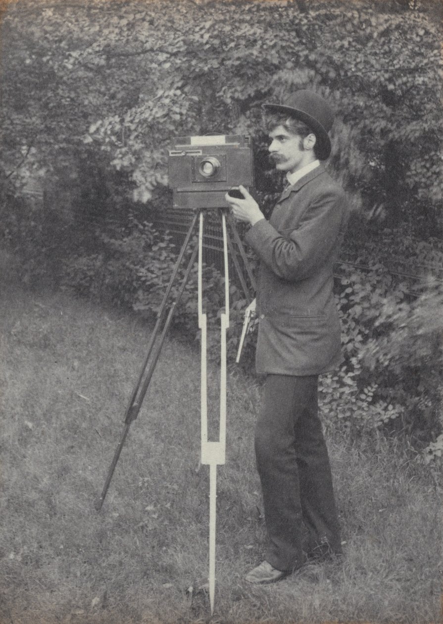 Zelfportret, Freienwalde e.o. door Alfred Stieglitz