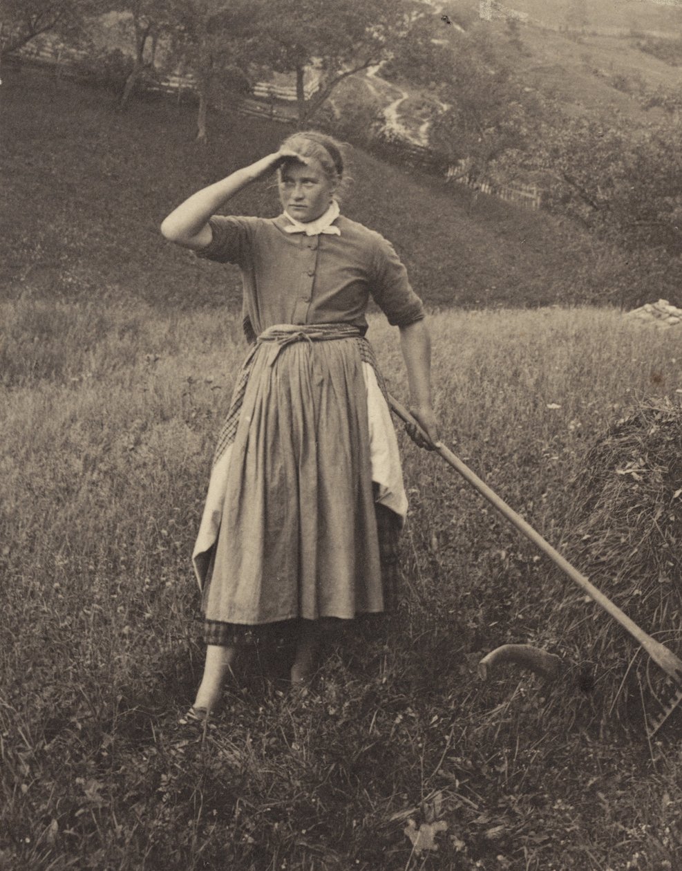 De oogst, Mittenwald door Alfred Stieglitz