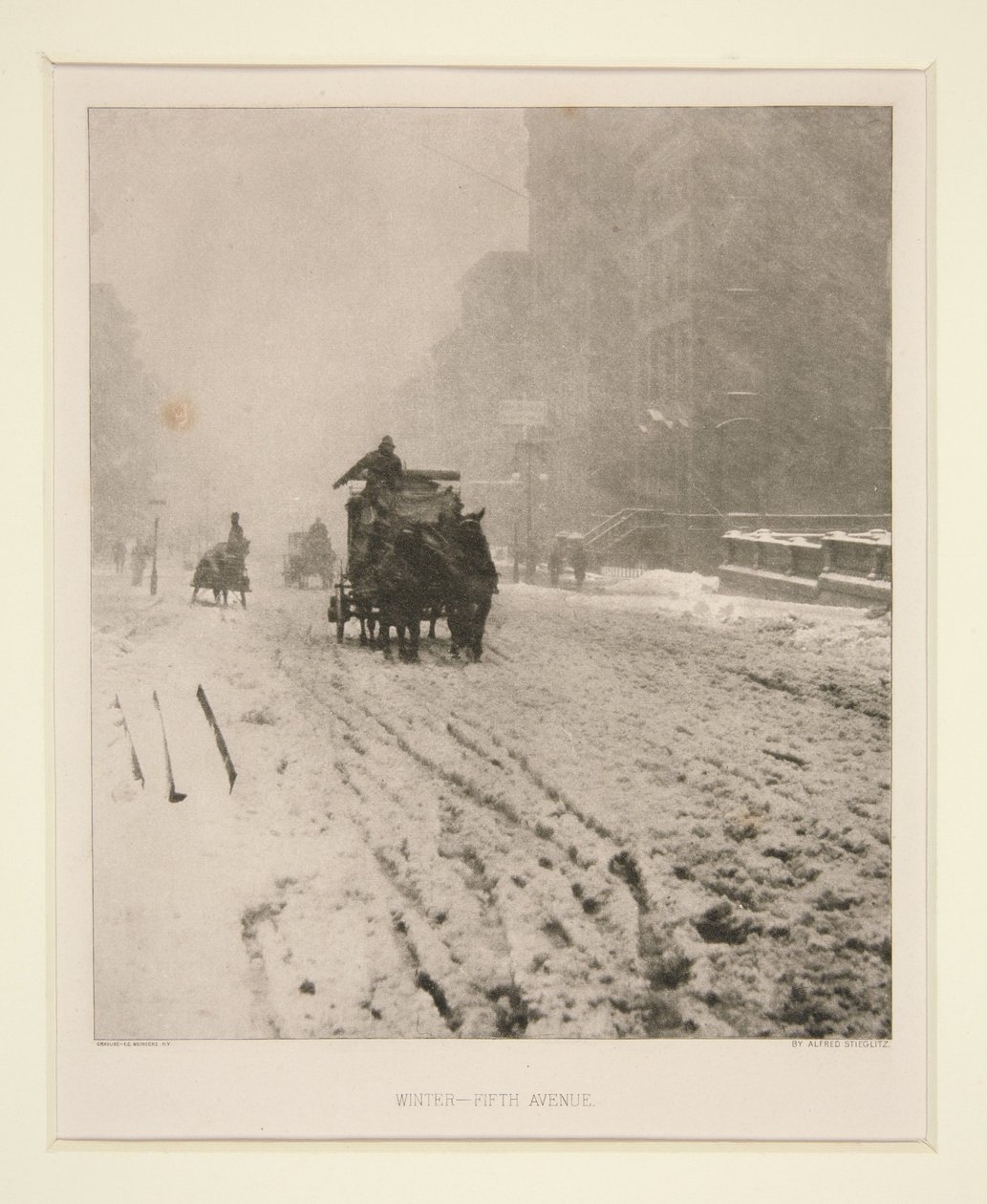 Winter - Fifth Avenue door Alfred Stieglitz