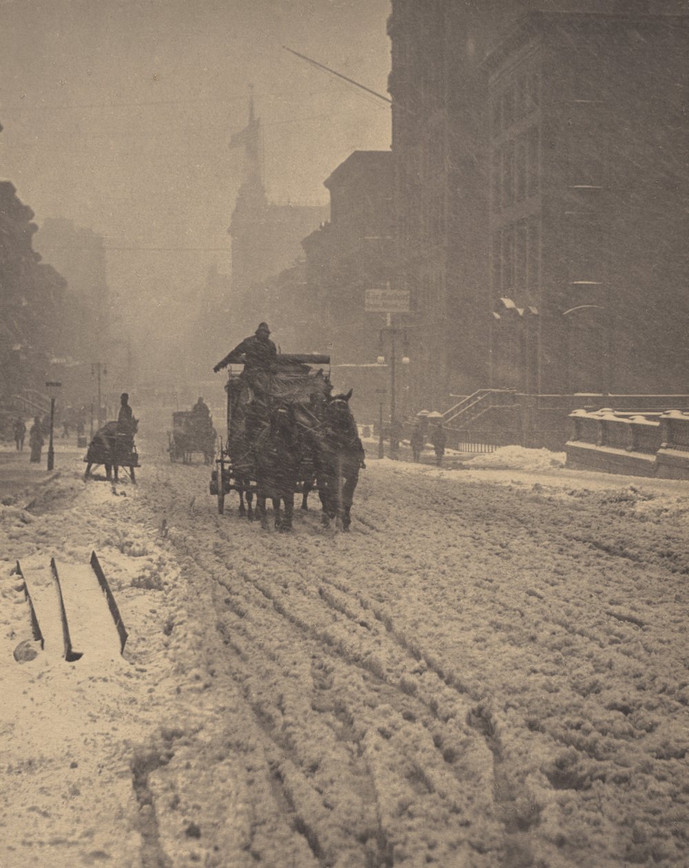 Winter, Fifth Avenue door Alfred Stieglitz
