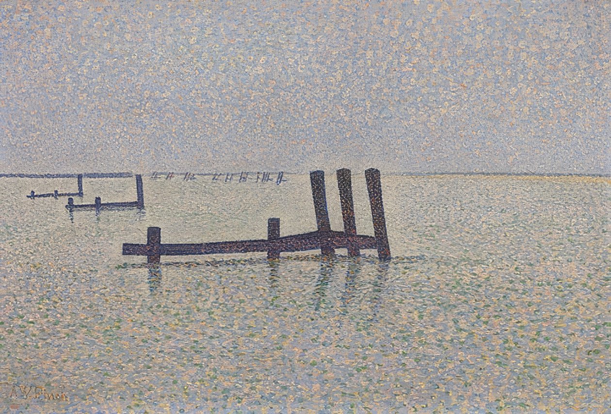 Het Kanaal bij Nieuwpoort door Alfred William Finch