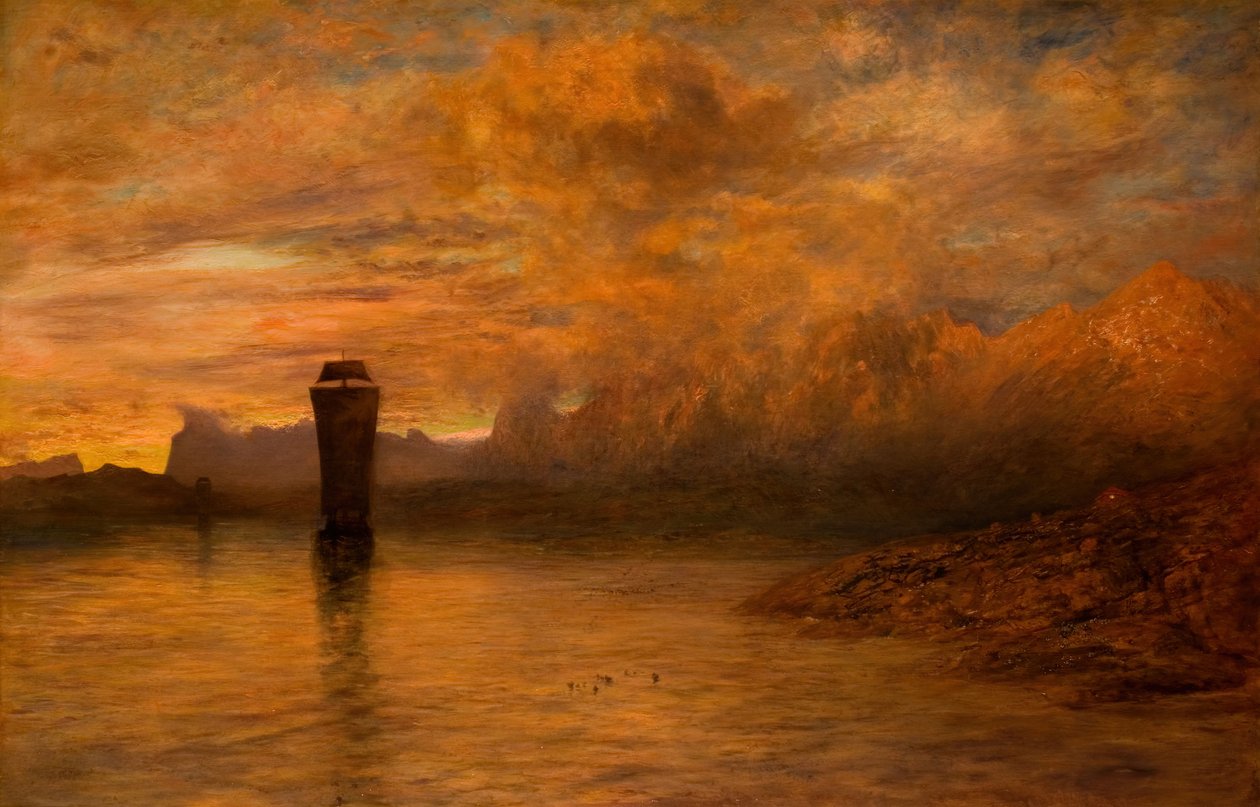 Een Noorse Middernacht door Alfred William Hunt