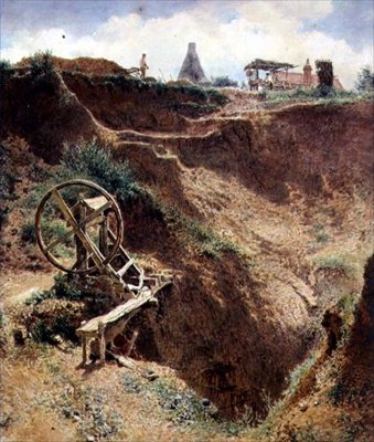 De grindkuil, Kings Cross door Alfred William Hunt