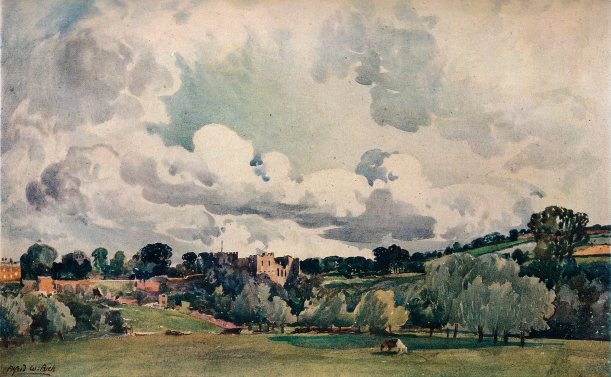 Kasteel Ludlow, ca. 1880 door Alfred William Rich