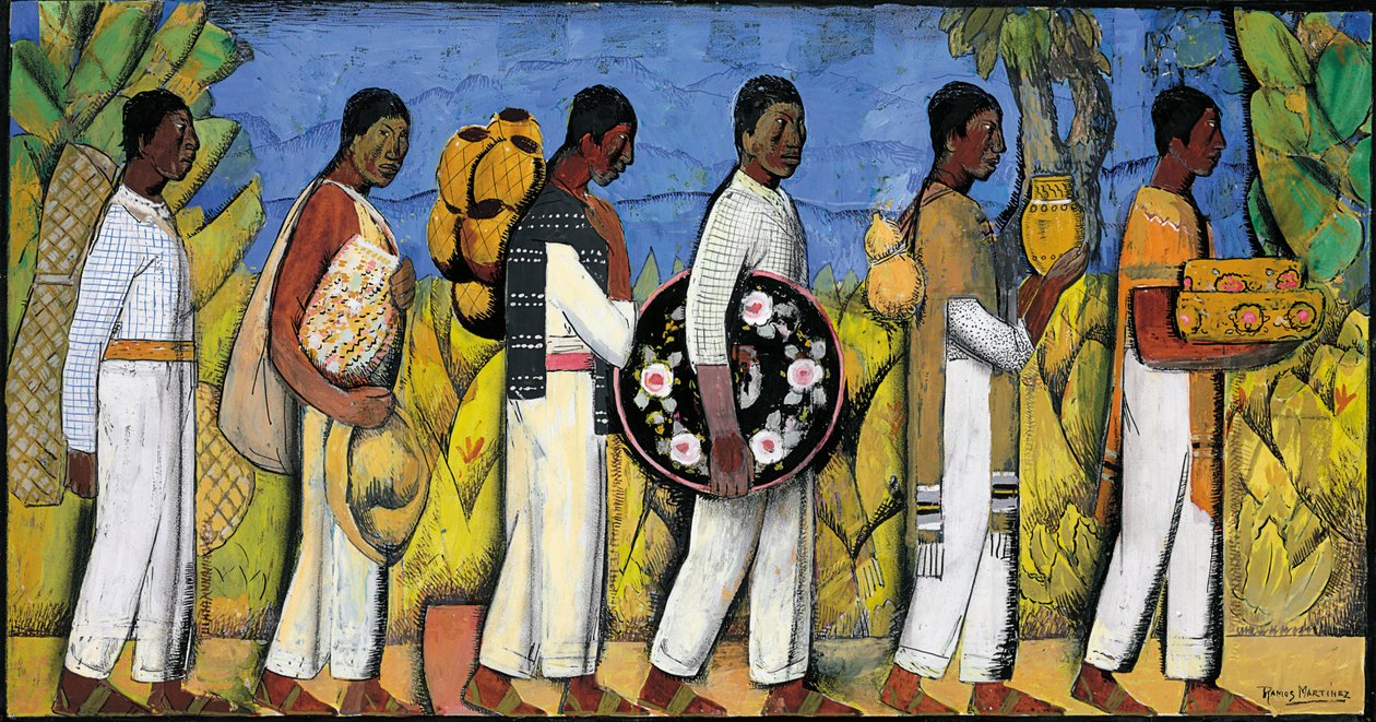 Processie door Alfredo Ramos Martinez