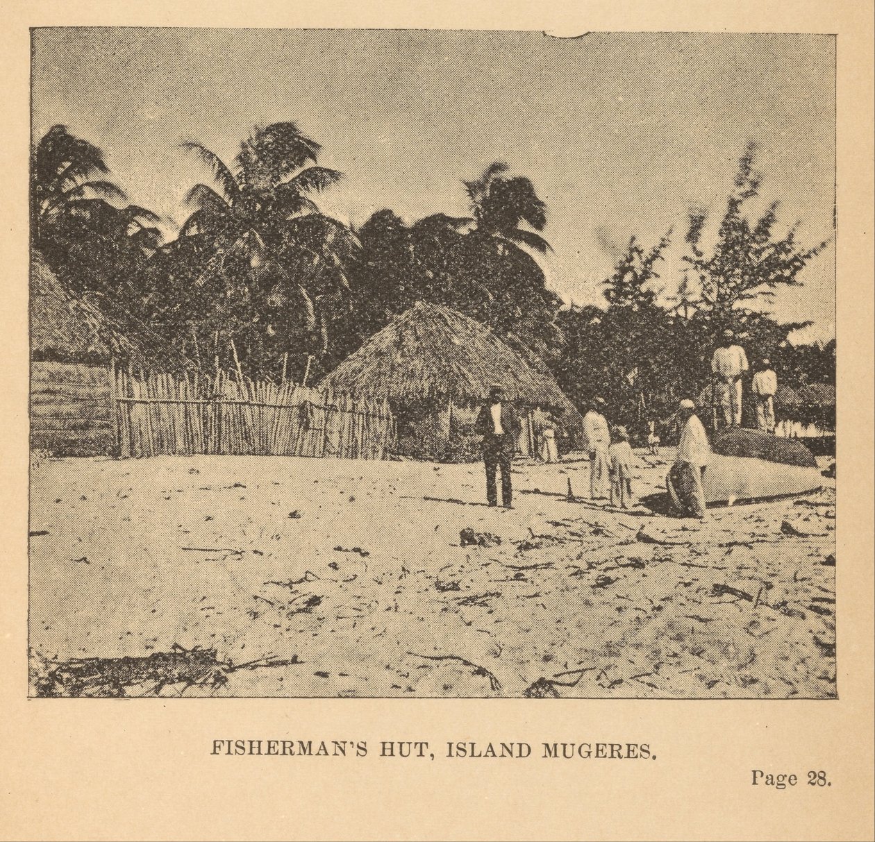 Vissershut, Eiland Mugeres door Alice D. Le Plongeon