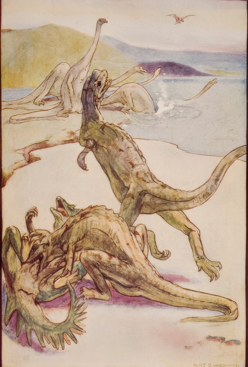 Dinosauriërs door Alice Bolingbroke Woodward