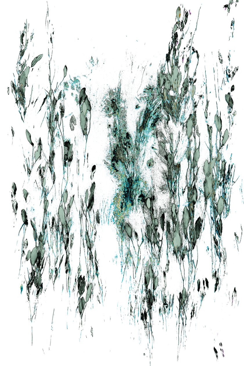 Fluistering van de stroom, 2017 (handgeschilderde foto) door Alice Gur Arie
