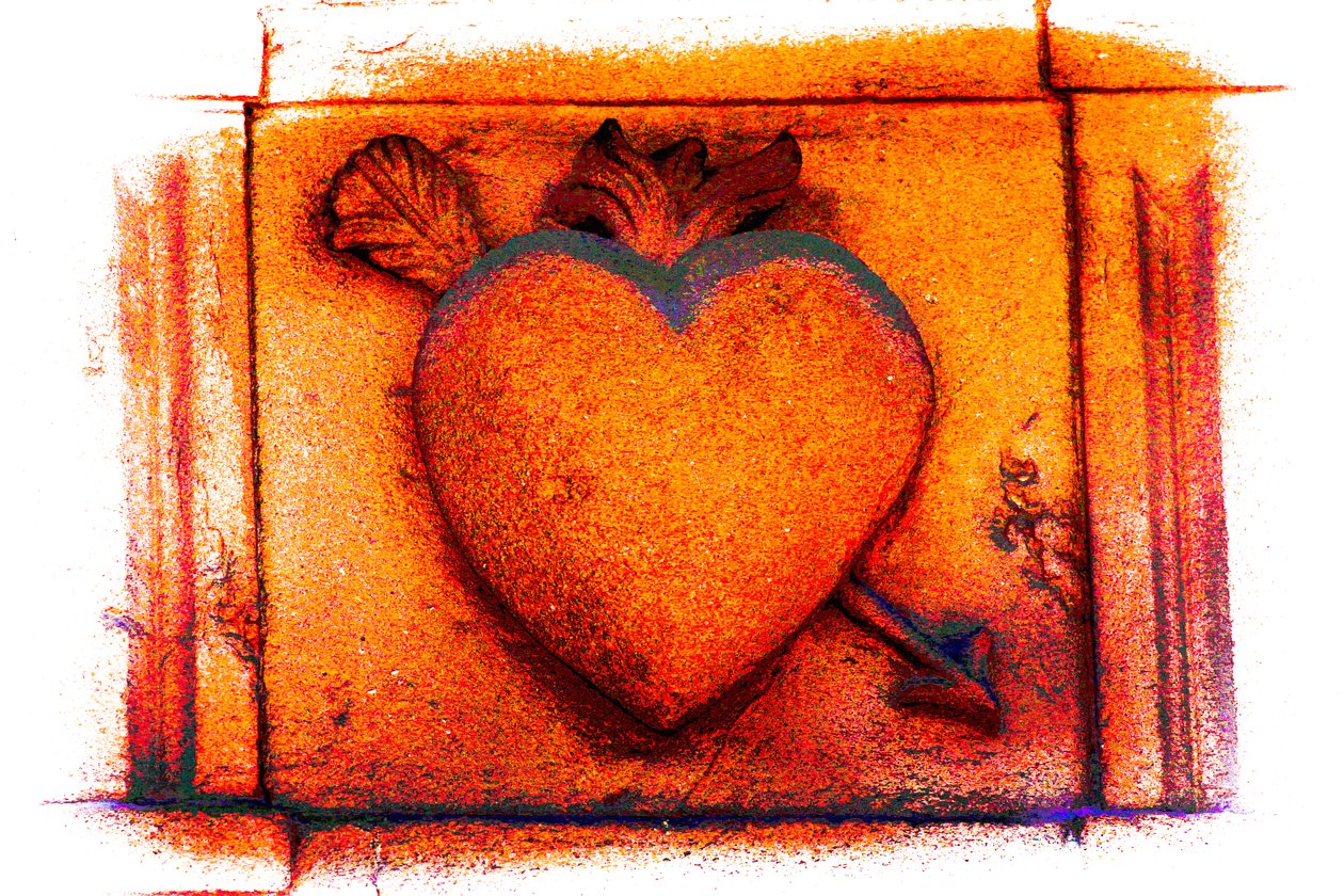 Georgian Heart, uit de serie Hearts, 2018 (foto) door Alice Gur Arie