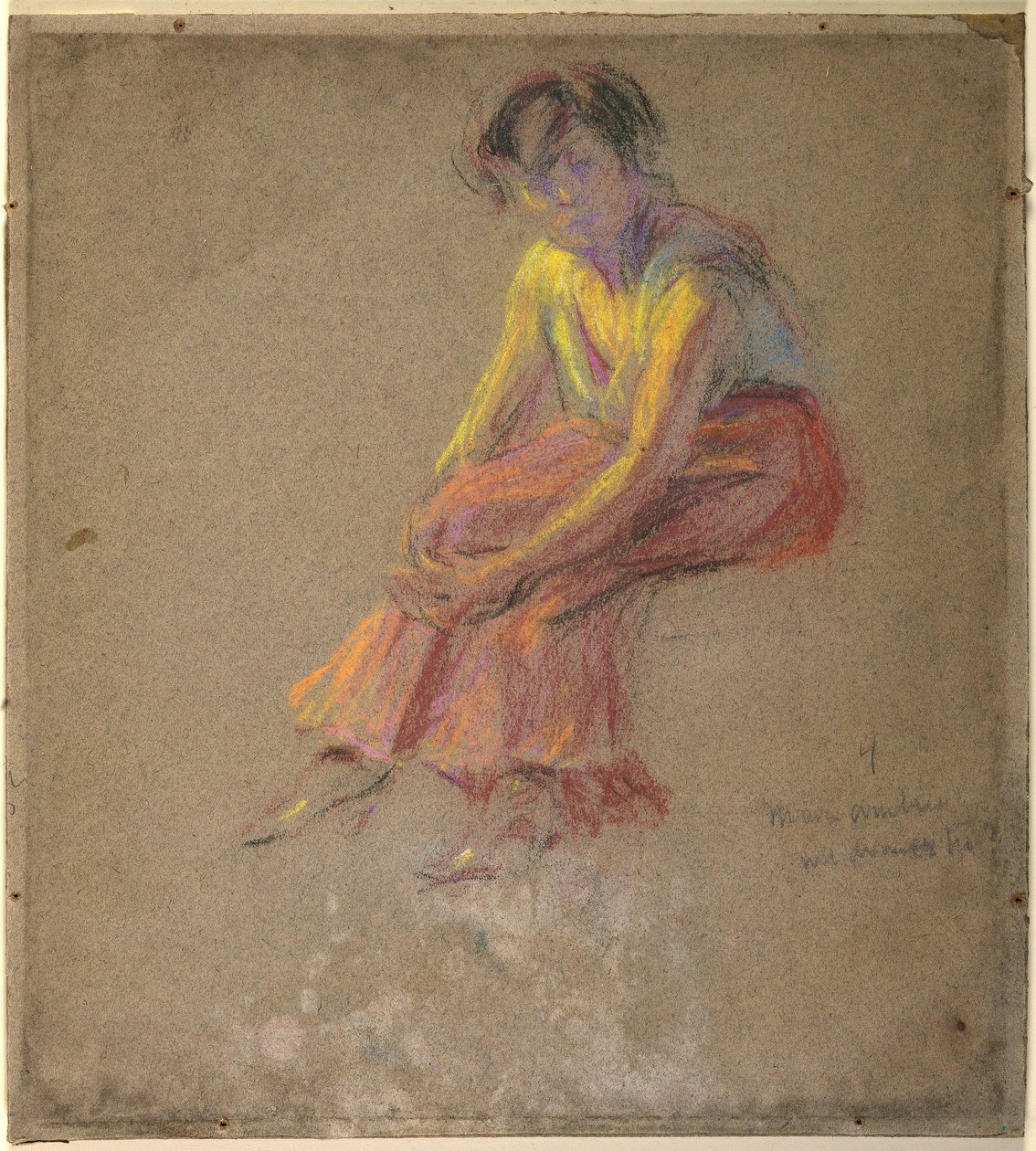 Zittende vrouw door Alice Pike Barney
