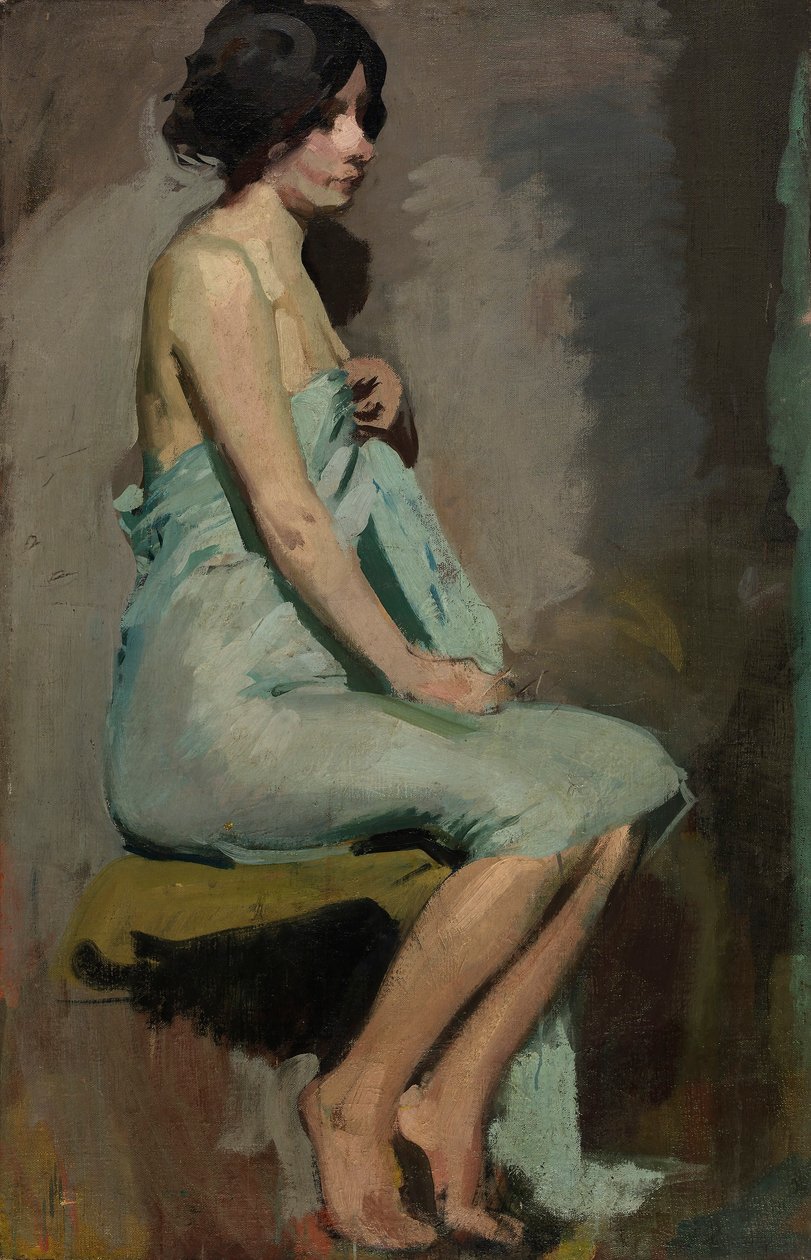 Studie van een zittende vrouw door Alice Pike Barney