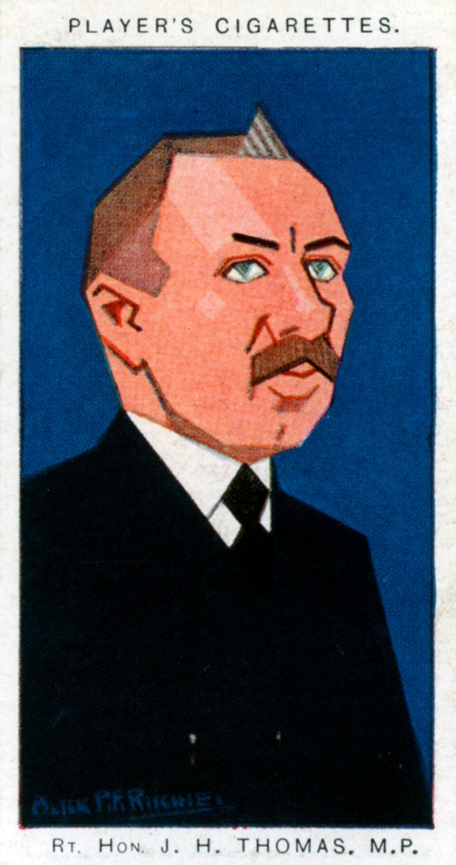 James Henry Thomas, Britse vakbondsleider en politicus, 1926 door Alick P. F. Ritchie