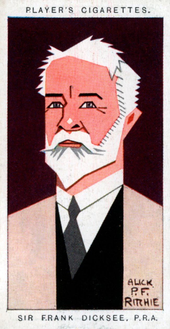 Sir Francis Bernard Dicksee, Britse schilder, 1926 door Alick P. F. Ritchie