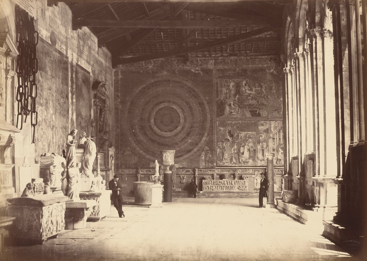 Pise: Loper van de Camposanto, ca 1870 (foto) door Alinari Family