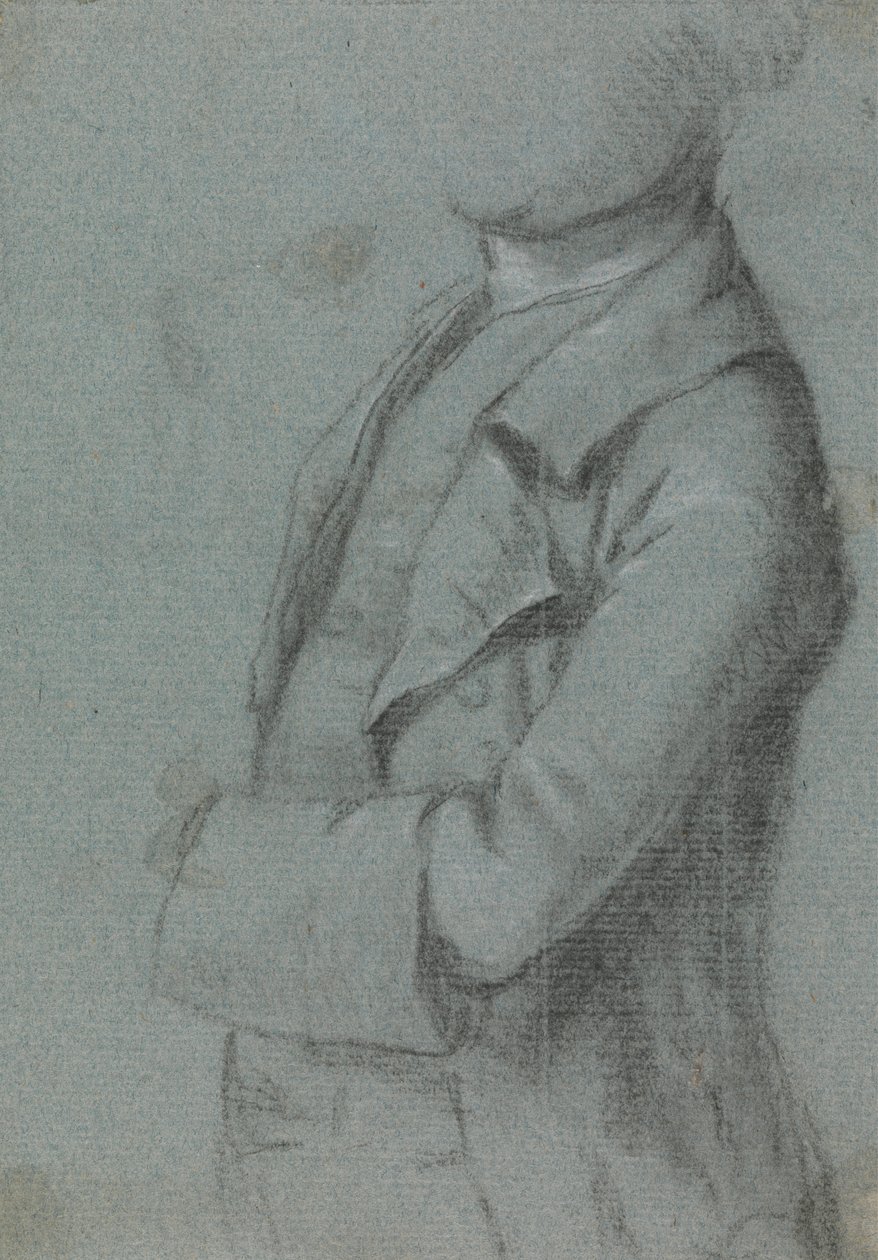 Kostuumstudie voor een Portret van een Man door Allan Ramsay