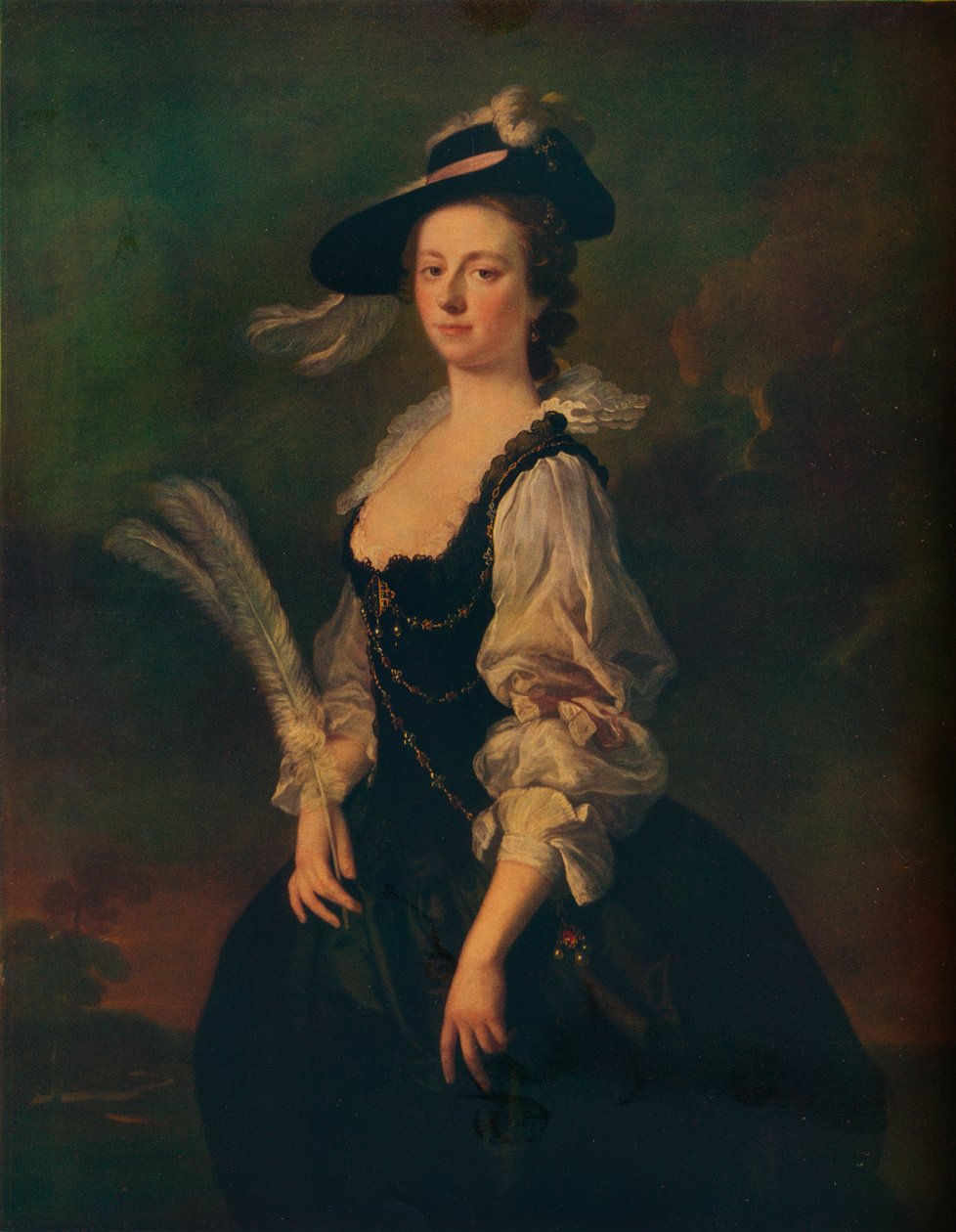 Portret van Jane Hale, mevrouw Madan door Allan Ramsay