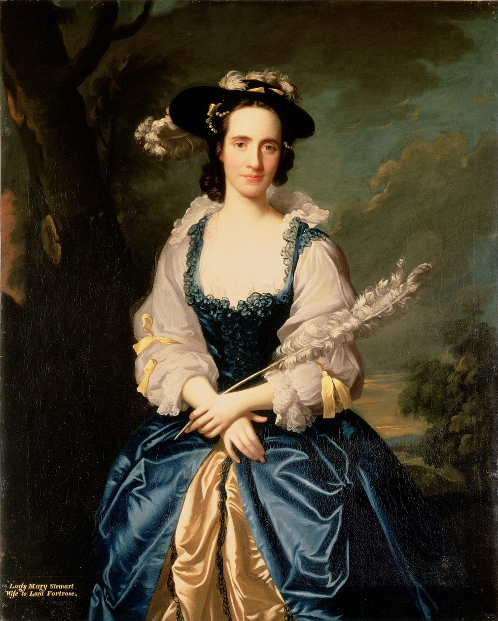 Portret van Lady Mary Stewart, vrouw van Kenneth Mackenzie, Lord Fortrose, 1749 door Allan Ramsay