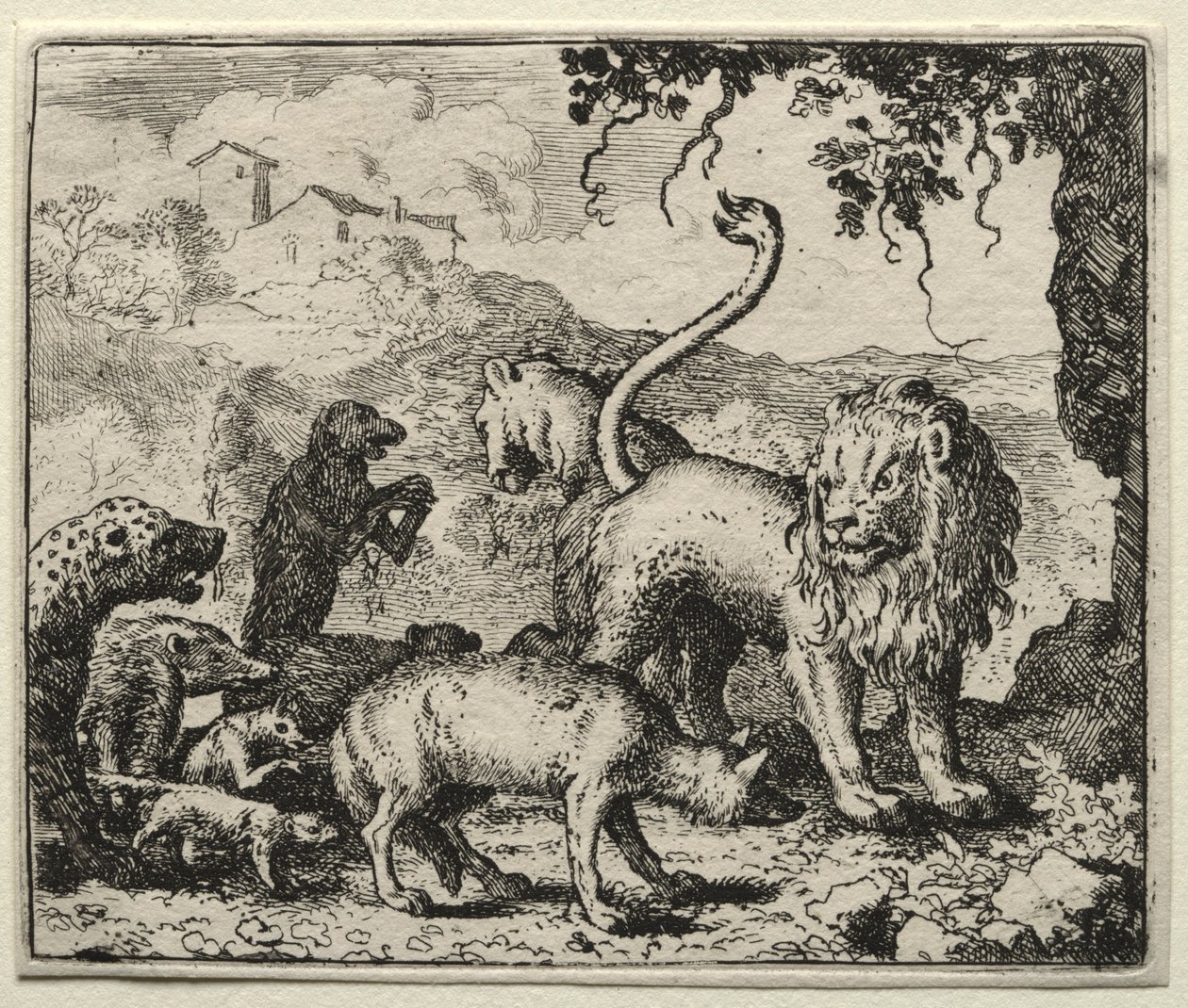 Reinaert de Vos: Eerste klacht van de wolf door Allart van Everdingen