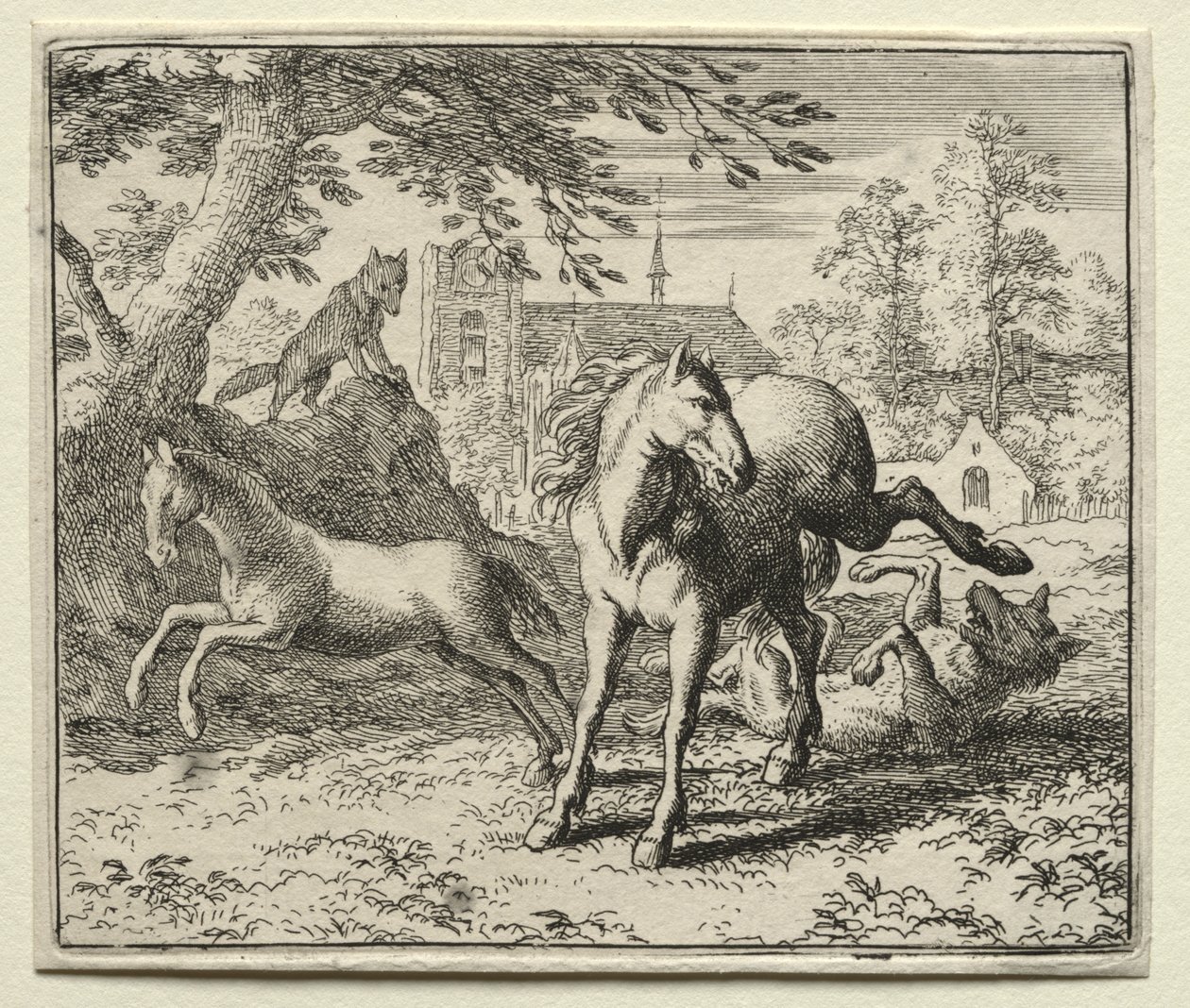 Reinaert de Vos: Reinaert Bedriegt de Wolf door Allart van Everdingen