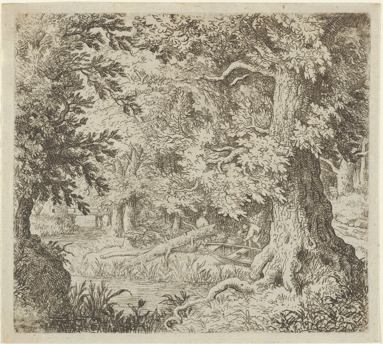 De beek in het bos, 17e eeuw door Allart van Everdingen