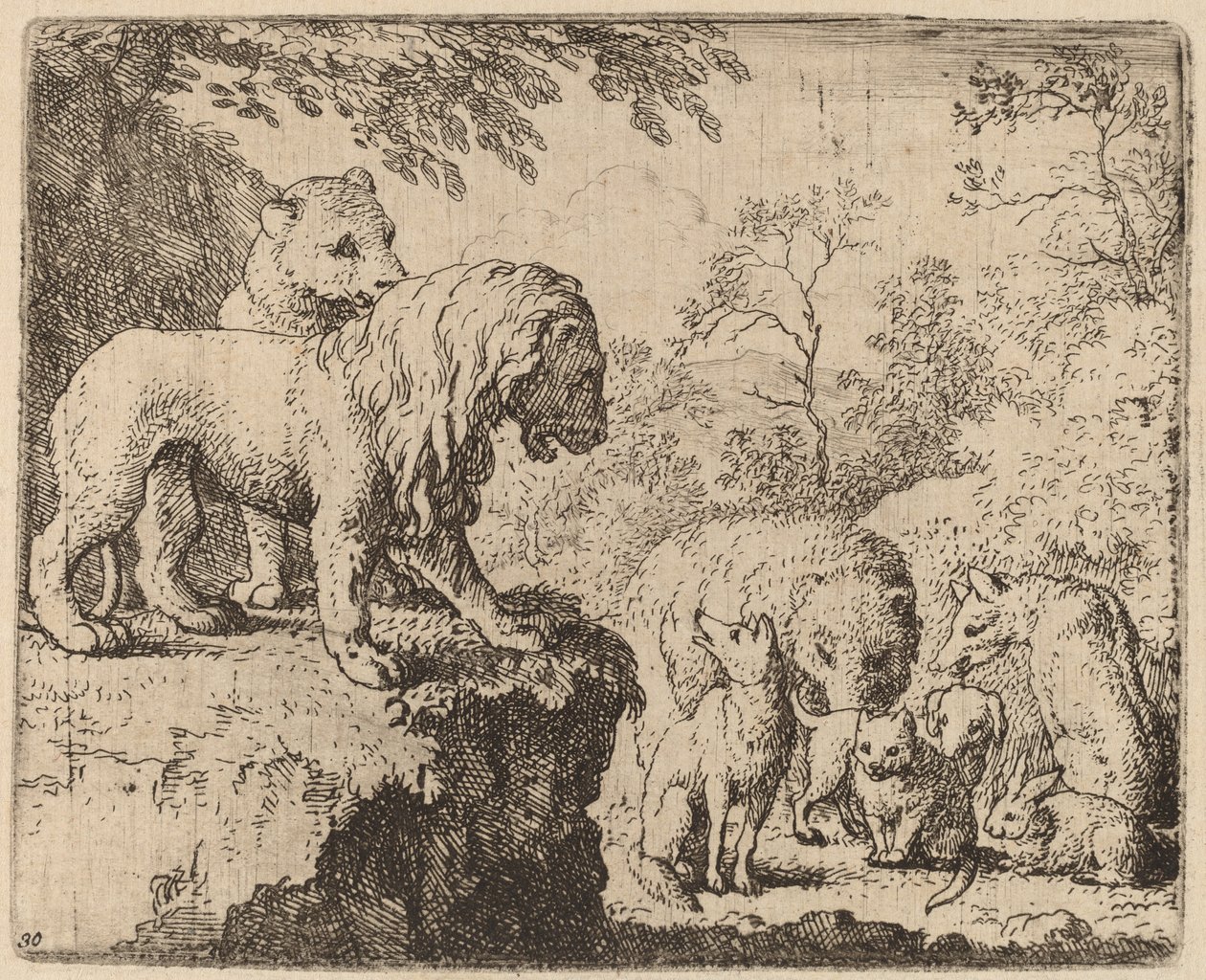De Leeuw Vergeeft Reinaert voor de Andere Dieren door Allart van Everdingen