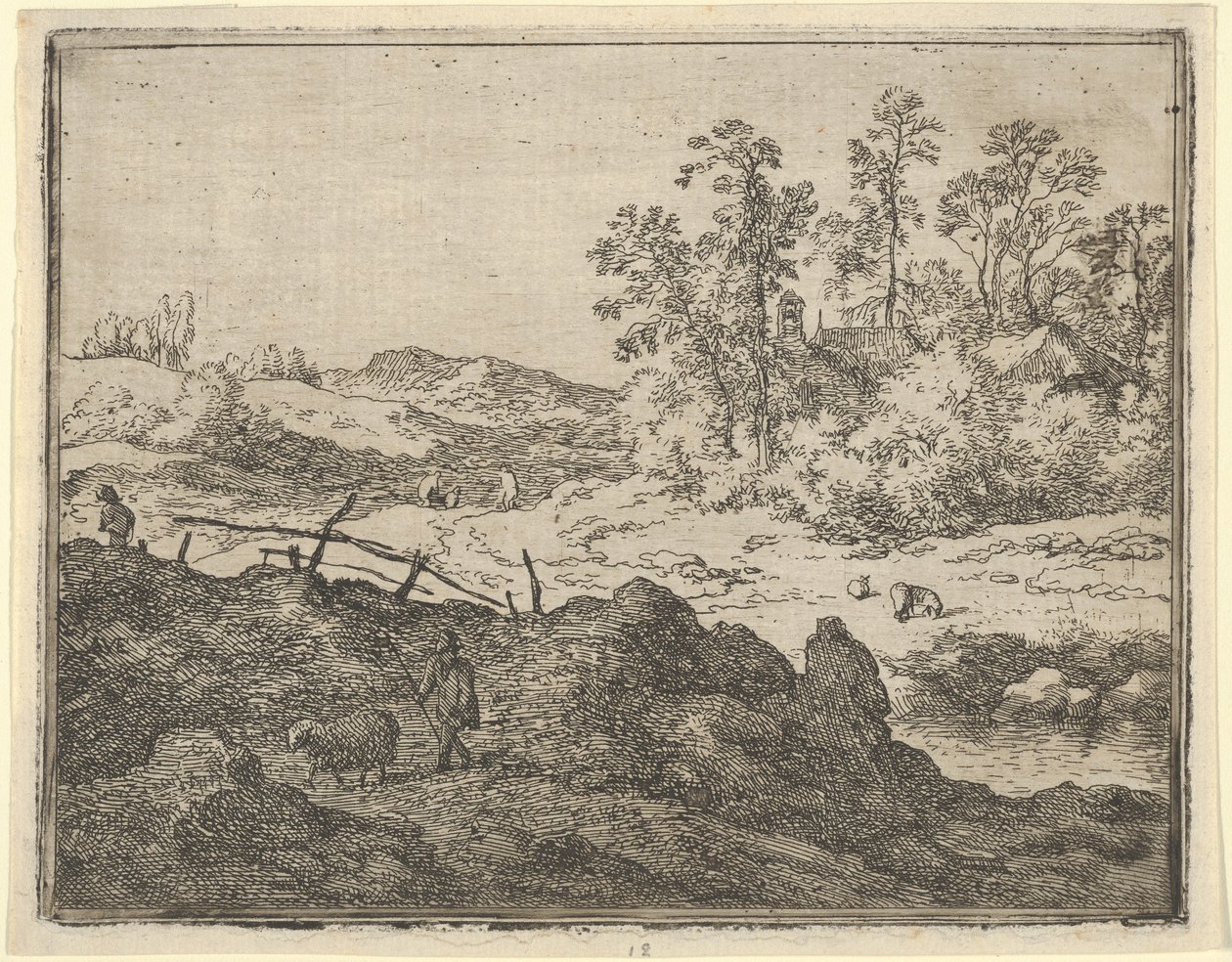De herder en het lam door Allart van Everdingen