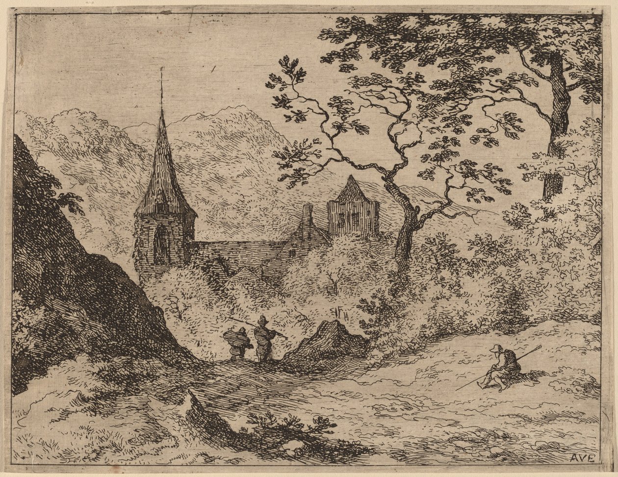 De Torenspits door Allart van Everdingen