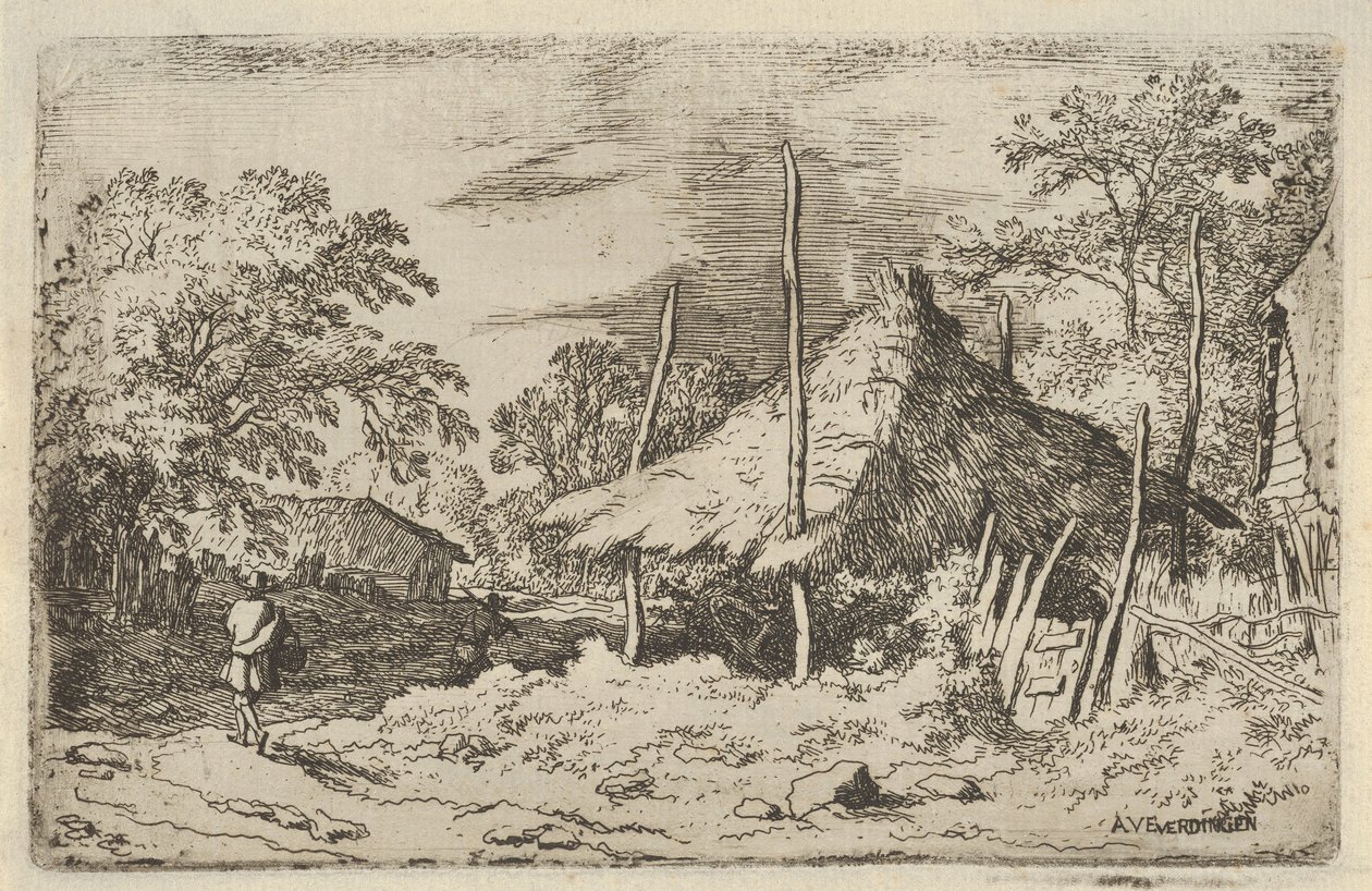 Het wiel onder de hooiberg, 17e eeuw door Allart van Everdingen