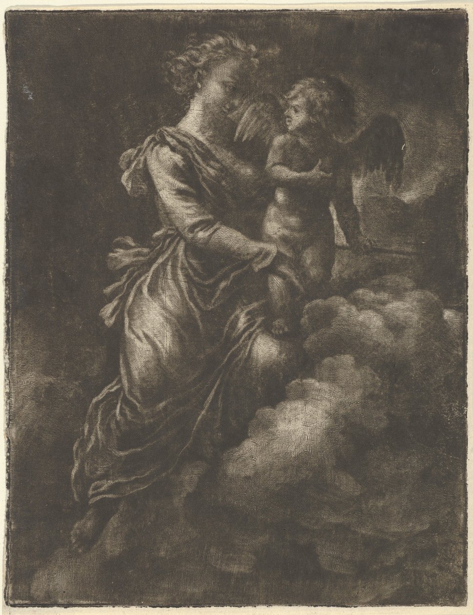 Venus en Cupido door Allart van Everdingen